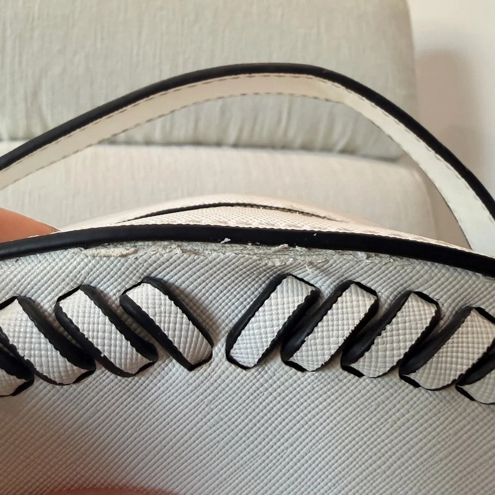 Calpak Cream Backpack with Black Detailing